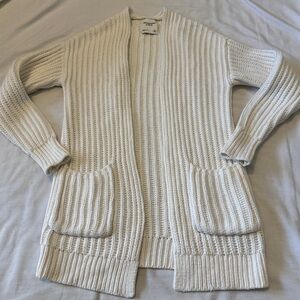 Abercrombie & Fitch Cream Cardigan Sweater